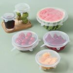 6 Pcs Silicone Stretch Lids for Food Storage