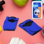 Palm Support Half-Finger Gym Training Gloves (1 Pair / With Color Box) - Neckline Detail by Nari Haat, Indian ethnic ...