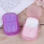 Travel Paper Soap Sheet with Mini Box (20 Sheets in a Pack Approx / Mix Color) - Full Detail by Nari Haat, Indian eth...