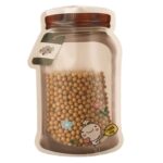 Plastic Transparent Big Jar Shaped Pouch With Zipper (1 Pc) - Sleeve Design by Nari Haat, Indian ethnic wear, women c...
