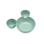 Mickey Shaped Kids / Snack Serving Sectioned Plate - Back View by Nari Haat, Indian ethnic wear, women clothing, desi...