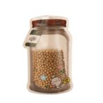 Plastic Transparent Medium Jar Shaped Pouch With Zipper (1 Pc) - Sleeve Design by Nari Haat, Indian ethnic wear, wome...