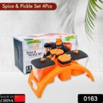 Multipurpose Pickle Jar Set (Multicolour, 4 pcs) - With Dupatta by Nari Haat, Indian ethnic wear, women clothing, des...