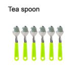 24 Piece Stainless Steel Premium Cutlery Set With Stand - Neckline Detail by Nari Haat, Indian ethnic wear, women clo...