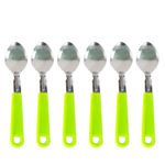 24 Piece Stainless Steel Premium Cutlery Set With Stand - Fabric Detail by Nari Haat, Indian ethnic wear, women cloth...