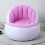 Kids inflatable sofa chair with backrest & Foot Air Pump (1 Set 85x74 Cm Approx) - Front View by Nari Haat, Indian et...