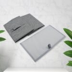 FOLDABLE STORAGE BOX WITH LID AND HANDLES, COTTON AND LINEN STORAGE BINS AND BASKETS ORGANIZER FOR NURSERY, CLOSET, B...