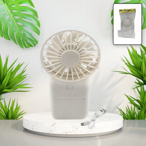 Portable Handheld Electric Fan for Personal Use With 3 Modes (1 Pc, USB) - Front View by Nari Haat, Indian ethnic wea...