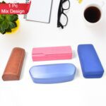 Glasses Case Eyeglasses Holder Storage Box (1 Pc / Mix color & Design) - Front View by Nari Haat, Indian ethnic wear,...