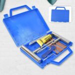 Portable Tire Repair Kit Tyre Repairing Tool Set with Box (13 Pcs Set) - Front View by Nari Haat, Indian ethnic wear,...