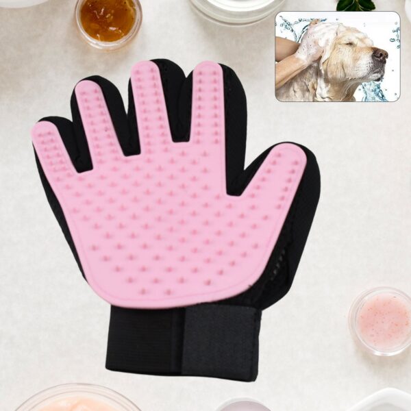 Pink  Gloves, Gloves Bathing Tool (1 Pc) - Front View by Nari Haat, Indian ethnic wear, women clothing, designer suit