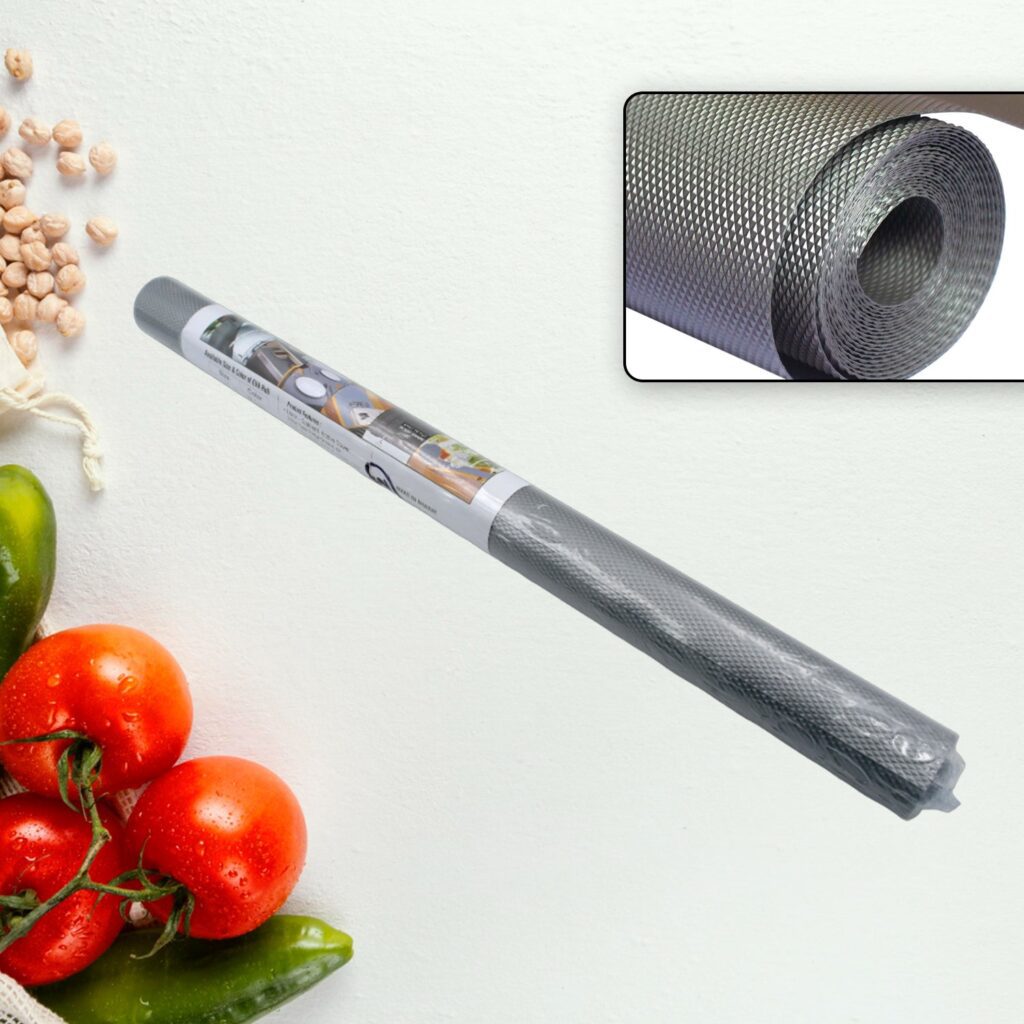 Multipurpose anti-slip shelf liner for kitchen and bathroom