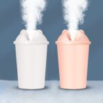 Cute Bear Shape USB Humidifiers Cup (1 Pc / Multicolor Light) - Fabric Detail by Nari Haat, Indian ethnic wear, women...