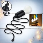 Hanging Black LED Pull Cord Light