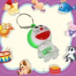 Doremon lightning keychain, 2 colored lightning keychain (1 pc) - Back View by Nari Haat, Indian ethnic wear, women c...