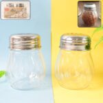 Apex Oregano & Chilli Flakes Dispenser Set 2 Pcs Plastic Spice Shaker with Steel Lid - Closeup Embroidery by Nari Haa...