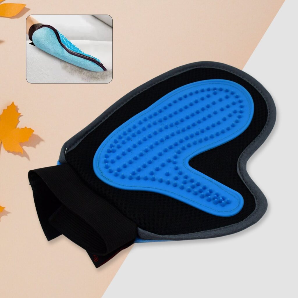 Pet Grooming Glove with Brush