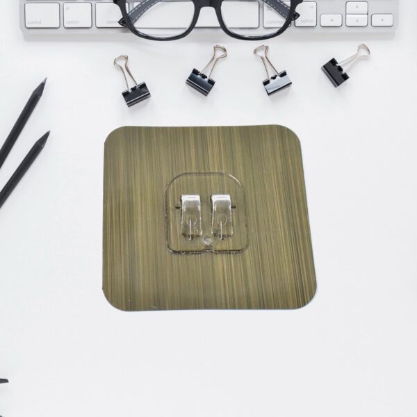 Adhesive Sticky Waterproof Oil Proof, Reusable Wall Utility Seamless Wall Hook (1 Pc) - Front View by Nari Haat, Indi...