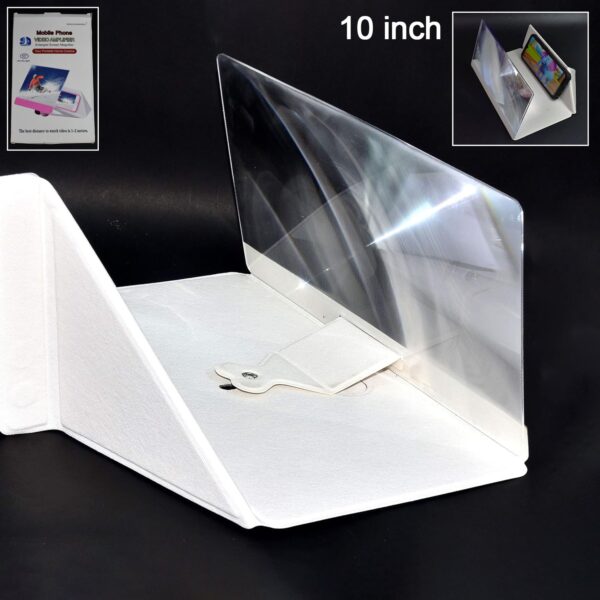 3D HD Mobile Phone Screen Magnifier Amplifier (1 Pc / 10 Inch) - Front View by Nari Haat, Indian ethnic wear, women c...