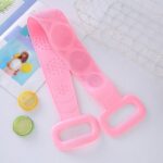 Silicone Body Back Scrubber – Double-Sided Bath Brush for Deep Cleaning - Front View by Nari Haat, Indian ethnic we...