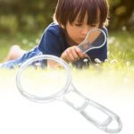 Handheld Plastic Magnifying Glasses (1 Pc / 55 MM) - Front View by Nari Haat, Indian ethnic wear, women clothing, des...