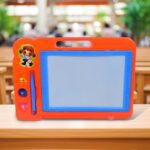 Magnetic Slate Sketch Pad / Board for Kids (1 Pc / 27 × 19 Cm) - Back View by Nari Haat, Indian ethnic wear, women c...