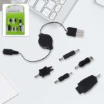 5 in 1 Universal Multi USB Charger Cable Connection kit for a Mobile Phone - Front View by Nari Haat, Indian ethnic w...