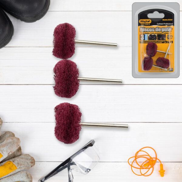 Abrasive Buffing Polishing Wheel Set (3 Pcs) - Front View by Nari Haat, Indian ethnic wear, women clothing, designer ...