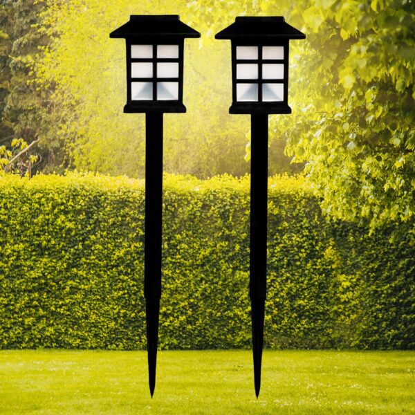 Solar Garden Lights, Outdoor Solar Landscape Lights (Pack of 2) - Front View by Nari Haat, Indian ethnic wear, women ...
