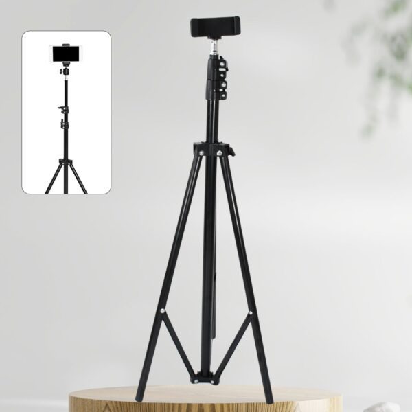Professional Tripod for DSLR Photography (Max Height 178cm, Multi-Head, Folding) - Front View by Nari Haat, Indian et...
