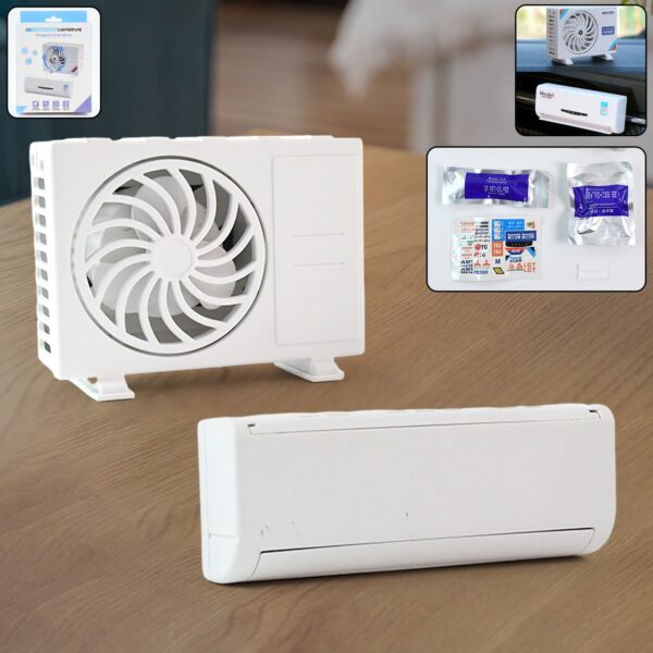 Solar-Powered Car Air Freshener with Built-in Perfume Diffuser for Dashboard & AC Vent - Front View by Nari Haat, Ind...