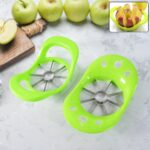 Multi-Purpose Fruit Slicer Apple Cutter with 8 Stainless Steel Blades (1 Pc) - Fabric Detail by Nari Haat, Indian eth...