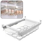 Egg Holder For Refrigerator Set Hanging Fridge Organizer Drawer (1 Pc) - Front View by Nari Haat, Indian ethnic wear,...