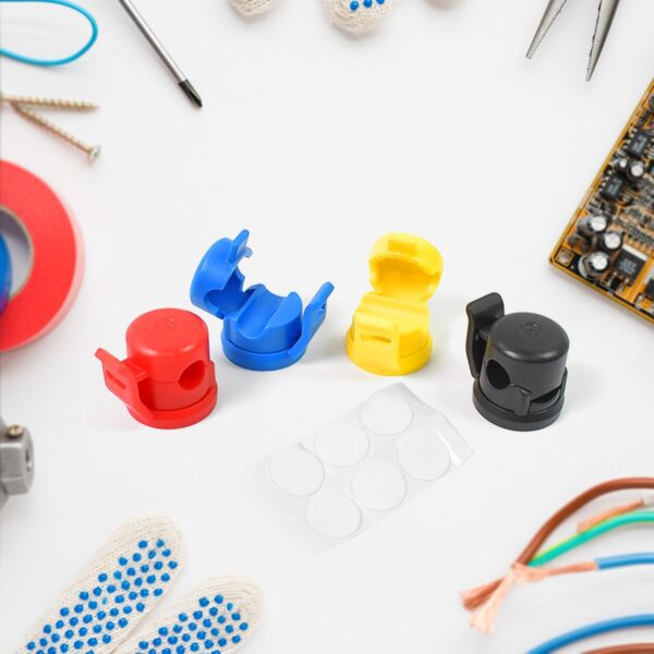 Cable Holder, Adhesive Cable Organizer for Cable Management (4 Pcs Set) - Front View by Nari Haat, Indian ethnic wear...