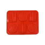 6 Cavity Silicone Mold Tray: Perfect for Chocolates, Cakes & More! - Closeup Embroidery by Nari Haat, Indian ethnic w...