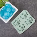 Silicone Cartoon Shape 4 Grid Ice Cube Tray  for Fridge 1 Pc - Sleeve Design by Nari Haat, Indian ethnic wear, women ...