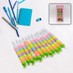 Pearls Pen Set – Multicolor Non-Sharpening Moti Gel Pens for Kids (12 Pc Set) - Sleeve Design by Nari Haat, Indian ...