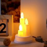 LED Taper Candles, Diwali (1 Pc) - Front View by Nari Haat, Indian ethnic wear, women clothing, designer suit