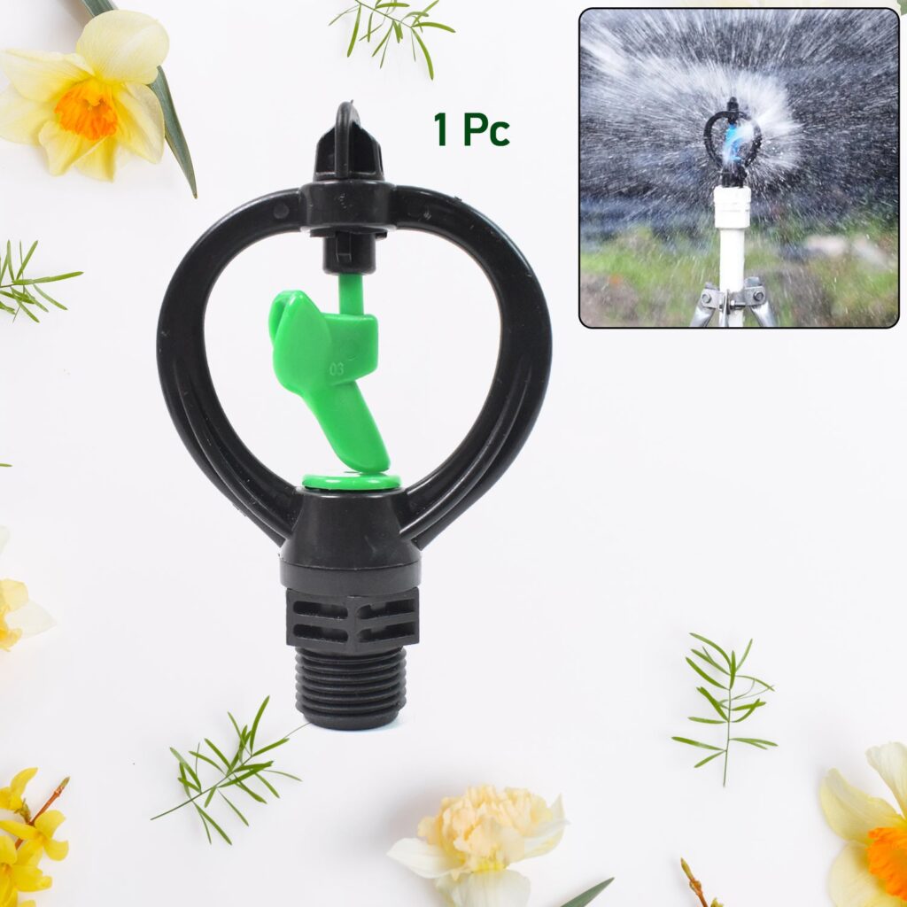 Rotating Irrigation Sprinkler Plastic Spray Nozzle, Butterflies Rain Shaped (1 Pc) - Front View by Nari Haat, Indian ...