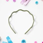 Plastic Simple Headbands Comb Headbands Hairbands (1 Pc) - Closeup Embroidery by Nari Haat, Indian ethnic wear, women...