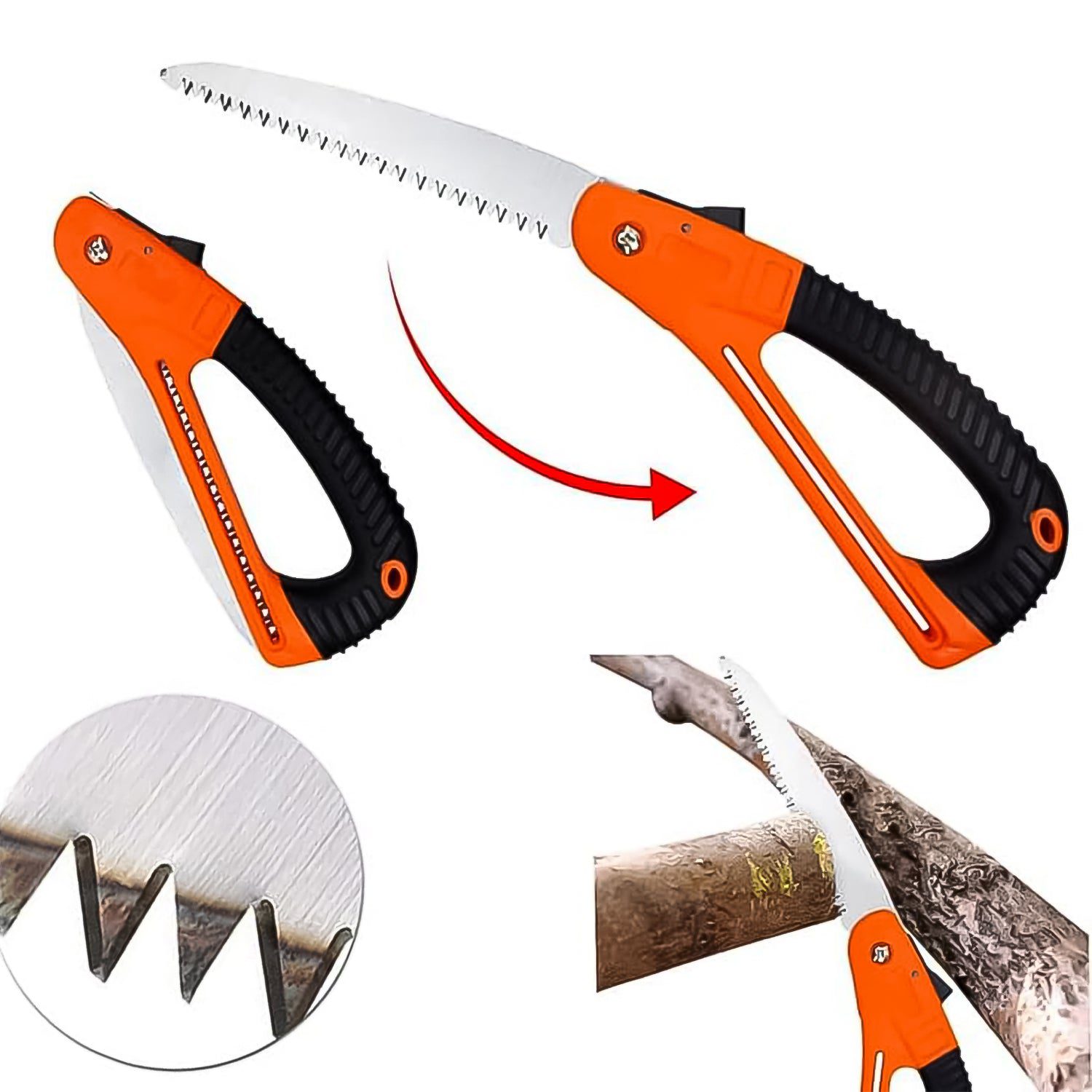 01_392522a6-7702-495b-ae3b-6103d82e1f07.jpg 15 Inch Mini Pruning Folding Saw (1 Pc) - Front View by Nari Haat, Indian ethnic wear, women clothing, designer suit