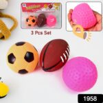 Sports Squeeze Ball Toy Set of 3 Soft Balls for Kids/Toy for Kids - With Dupatta by Nari Haat, Indian ethnic wear, wo...