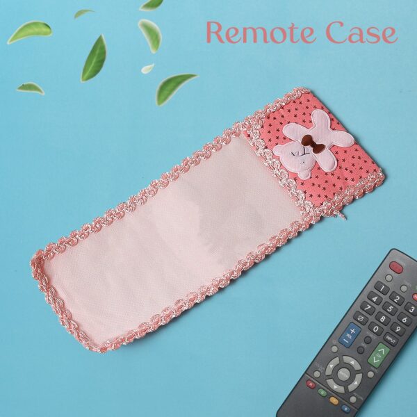 Cartoon Cloth Lace Remote Control Cover Remote Case (1 Pc / 21×8 CM / Medium) - Front View by Nari Haat, Indian ethn...