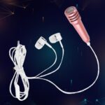 Mini Microphone Mic with Earphone for Voice Recording, Mike Mic Microphone with Handsfree for Mobile Computer, Headph...