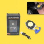 Rechargeable Multi-Function LED Keychain Flashlight
