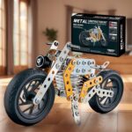 Metal DIY Bike Building Blocks for Kids (bike 162 pc of Bike Tool / 1 Set】 - Front View by Nari Haat, Indian ethnic...
