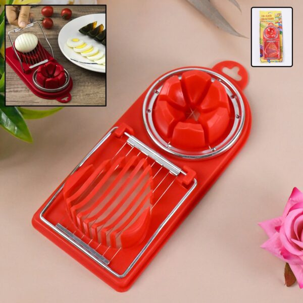 2 In 1 Egg Slicer, Egg Cutter For Hard Boiled Eggs (1 Pc) - Front View by Nari Haat, Indian ethnic wear, women clothi...