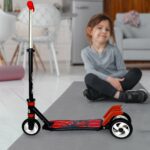 Kids 3-Wheel Leg Push Scooter with Adjustable Height (4–8 Years) - Closeup Embroidery by Nari Haat, Indian ethnic w...