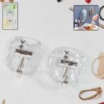 Large Plastic Self Adhesive Wall Hooks (2 Pc) - Front View by Nari Haat, Indian ethnic wear, women clothing, designer...