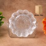 Plastic Household Flower Design Plates Dinner Plates Dish Tray (10 Pcs Set) - Neckline Detail by Nari Haat, Indian et...